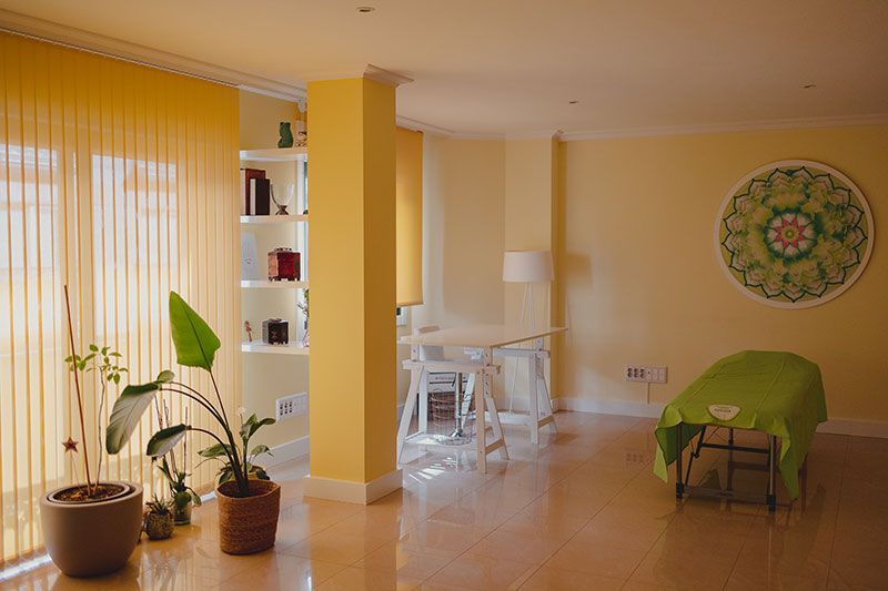 Espacio del centro para tratamientos naturales